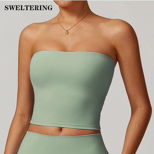 Sexy Beautiful Back Yoga Vest – Strapless Workout Bra for Women