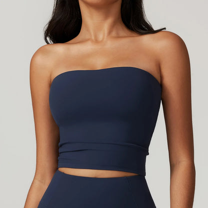 Sexy Beautiful Back Yoga Vest – Strapless Workout Bra for Women