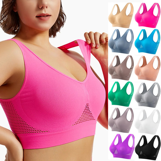 Beautiful Back Yoga Sports Bra – Shockproof Running & Fitness Support Top