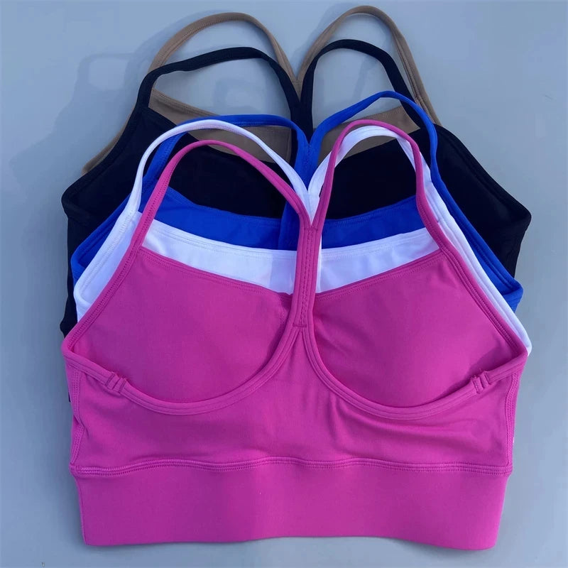 Women’s High-Support Gym & Yoga Sports Bra with Chest Pads