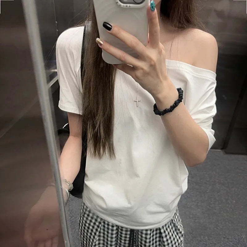 Loose Fit Daily T-Shirt – Simple Sexy Summer Street Top