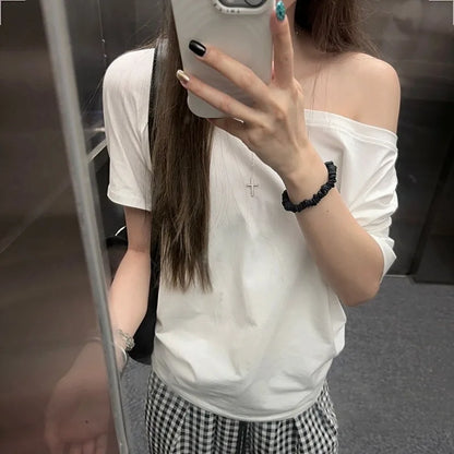 Loose Fit Daily T-Shirt – Simple Sexy Summer Street Top