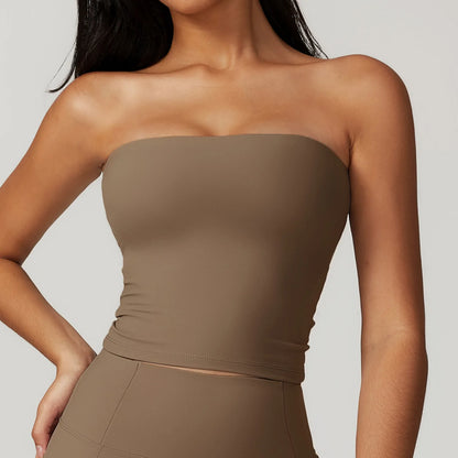 Sexy Beautiful Back Yoga Vest – Strapless Workout Bra for Women