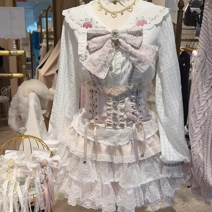 Elegant Lace Bandage Mini Skirt