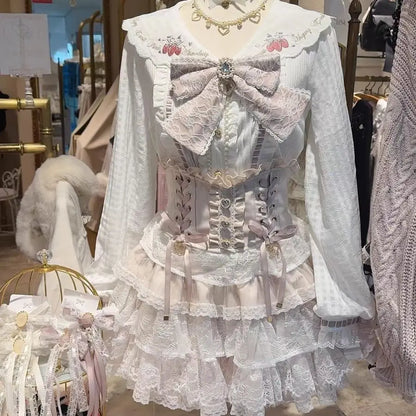 Elegant Lace Bandage Mini Skirt