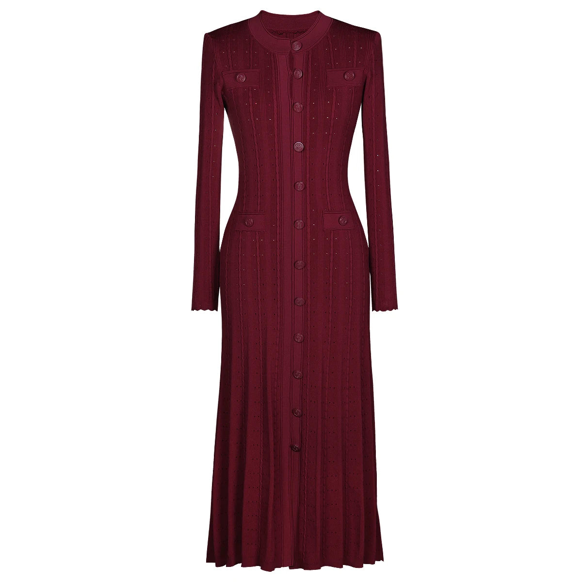 Women’s Long Sleeve Casual Knitted Dress