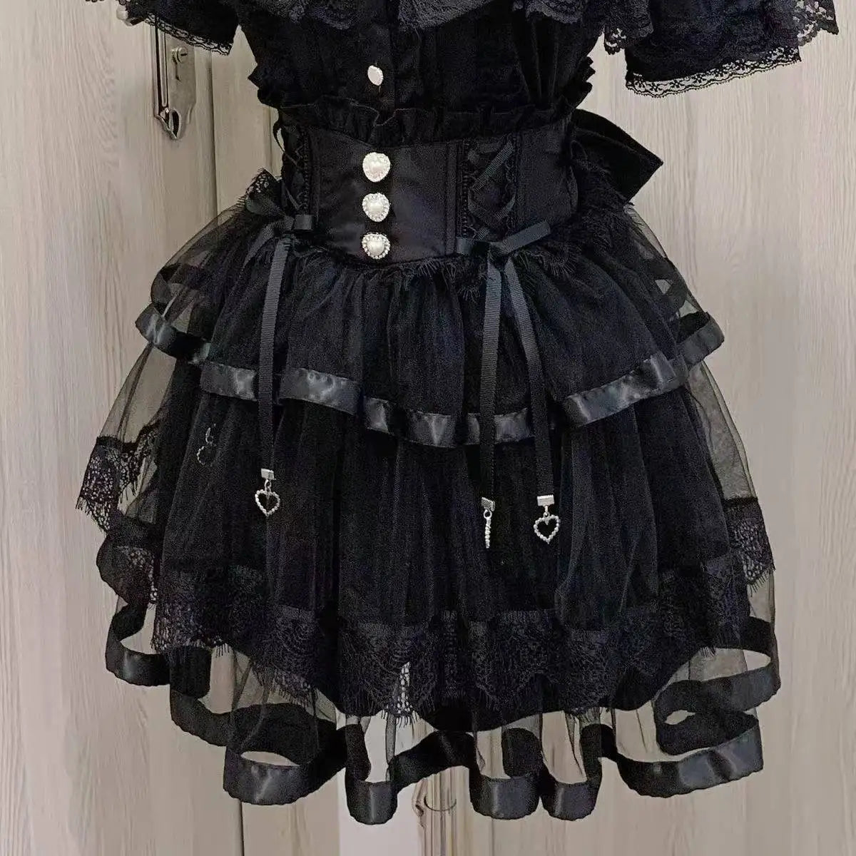 Elegant Lace Bandage Mini Skirt