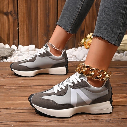 Women Sneakers 2025 New Casual Versatile Thick-soled Running Sneakers Women Fashionable High-quality Luxury Lace-up Shoes Women