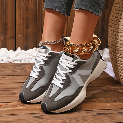 Women Sneakers 2025 New Casual Versatile Thick-soled Running Sneakers Women Fashionable High-quality Luxury Lace-up Shoes Women