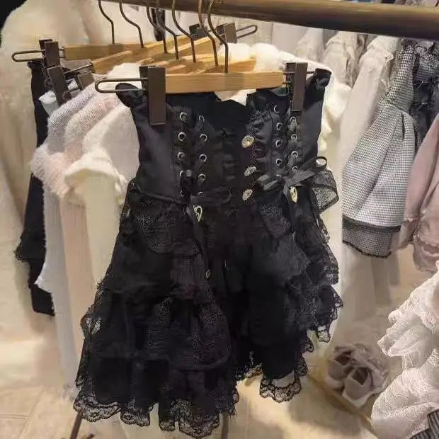 Elegant Lace Bandage Mini Skirt