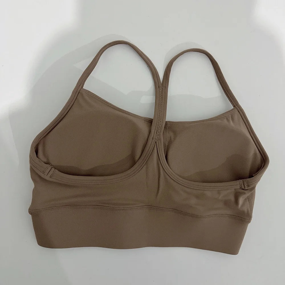 Women’s High-Support Gym & Yoga Sports Bra with Chest Pads