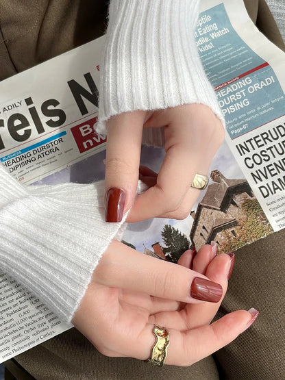 High-Quality Ribbed Sweater – Women’s V-Neck Pullover 2025