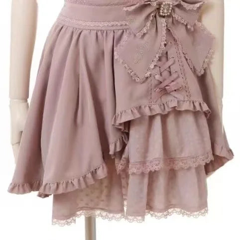 Elegant Lace Bandage Mini Skirt